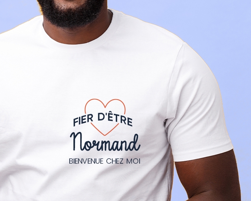 Tee shirt personnalisé homme - Fier d'être Normand