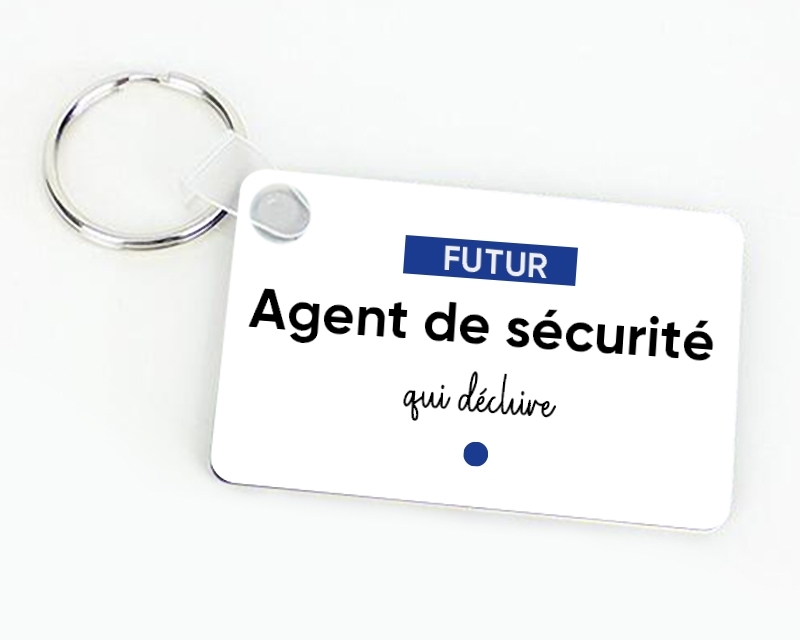 Porte-clés personnalisé - Futur agent de sécurité