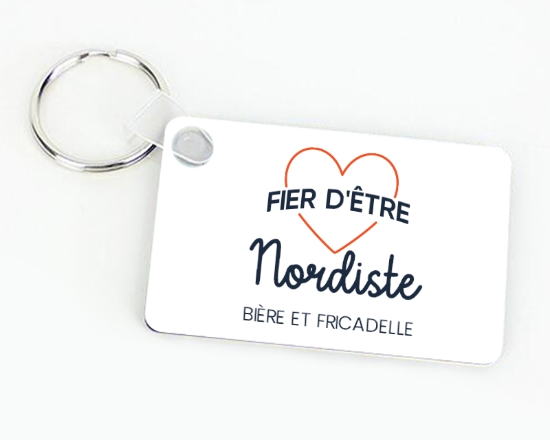 Porte-clés personnalisable - Fier d'être Nordiste