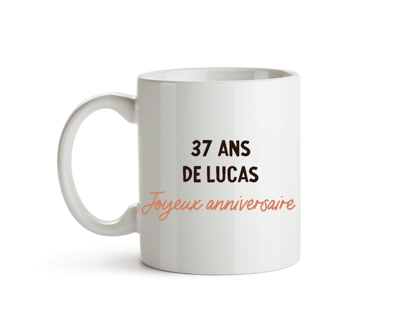 Mug personnalisable homme 37 ans