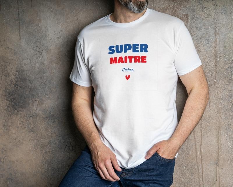 Tee shirt personnalisé homme - Super Maître