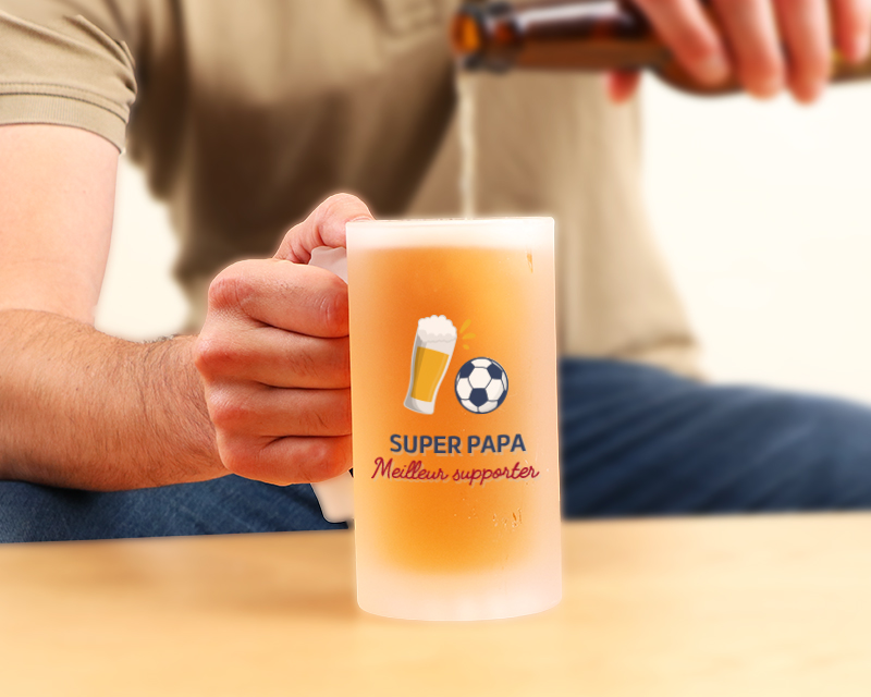 Chope de bière personnalisée - Apéro Foot