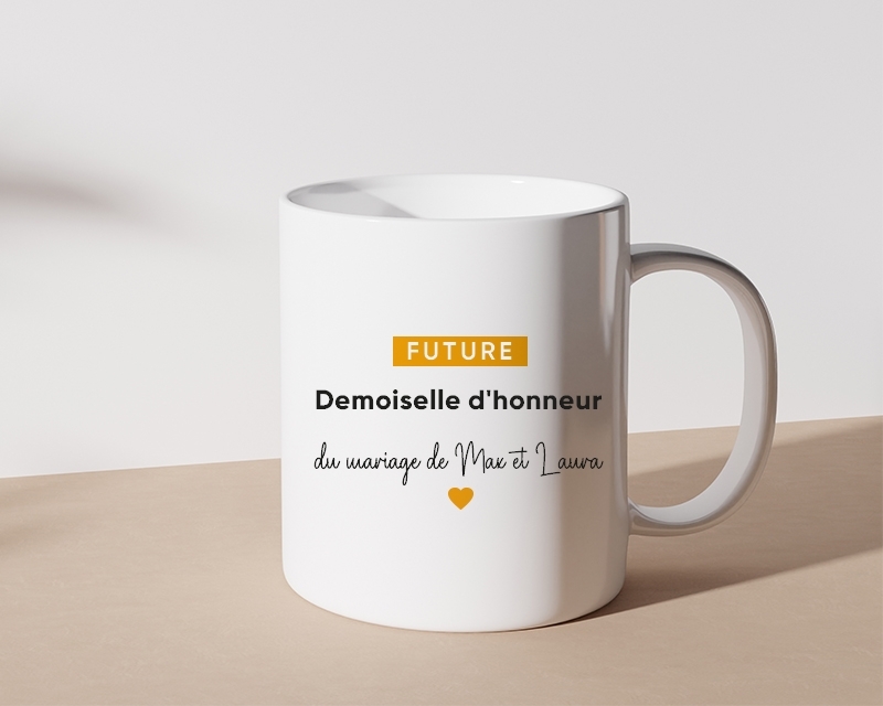 Mug personnalisé - Future demoiselle d'honneur