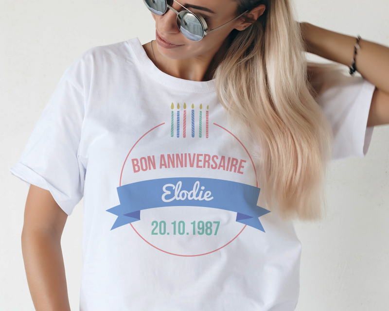 Tee shirt personnalisé femme - Bougies