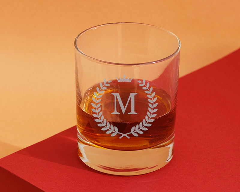 Verre à Whisky Personnalisable - Monogramme Royal