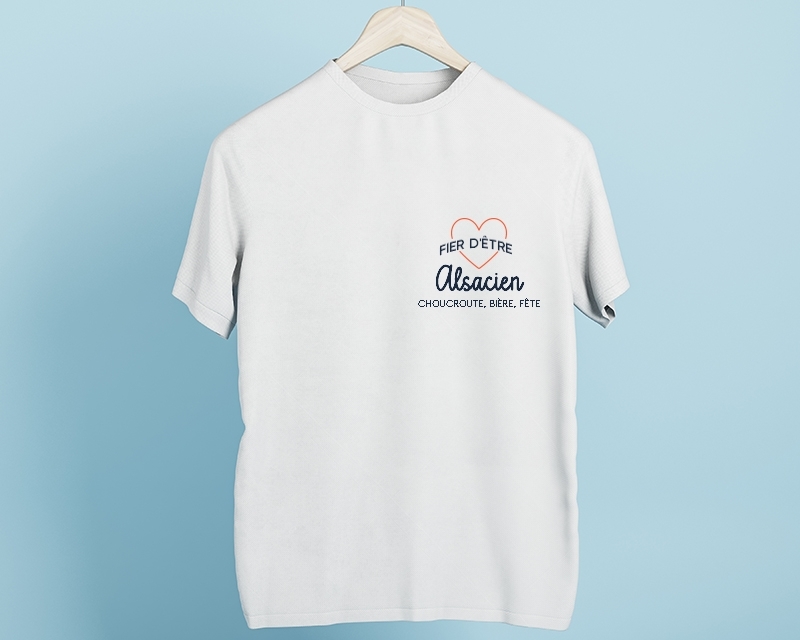 Tee shirt personnalisé homme - Fier d'être Alsacien