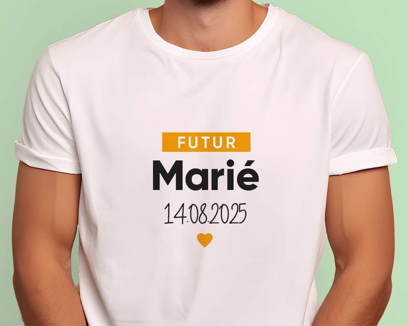 Tee shirt personnalisé homme - Futur marié