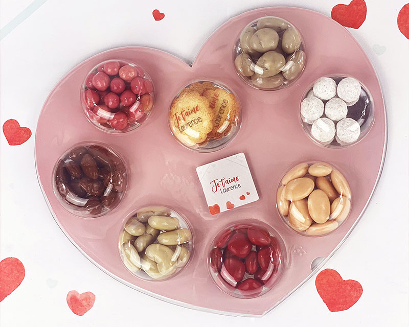 Palette Coeur Biscuits personnalisable