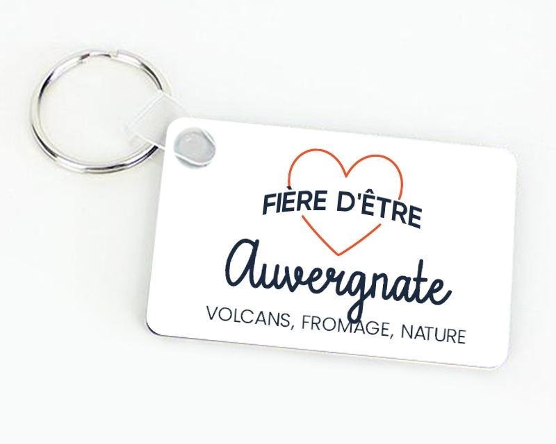 Porte-clés personnalisable - Fière d'être Auvergnate