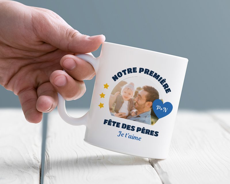 Mug personnalisé photo - Première Fête des Pères