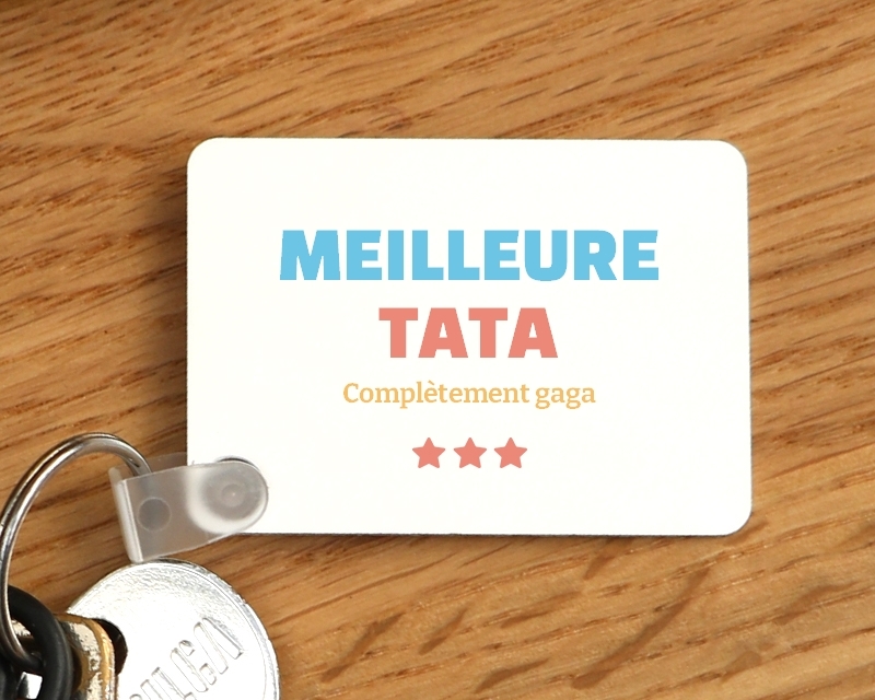 Porte-clés personnalisable - Meilleure Tata