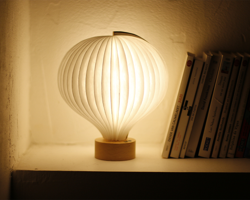 Lampe pliante forme ballon - Message