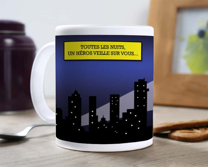 Mug personnalisé - Super Héros Homme