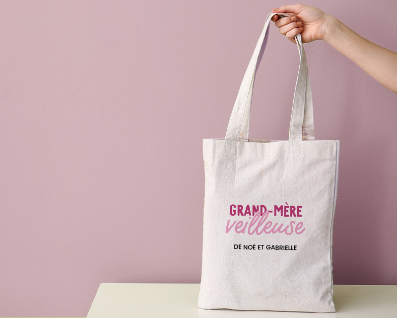 Tote bag personnalisé - Grand mère-veilleuse