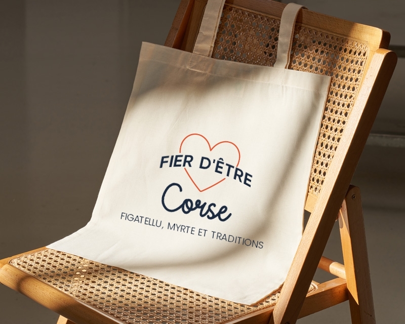 Tote bag personnalisable - Fier d'être Corse