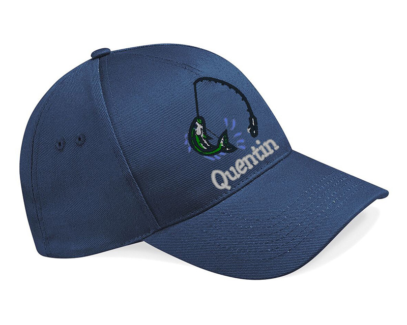 Casquette Personnalisable - Verte, bleue ou noire - Pêche