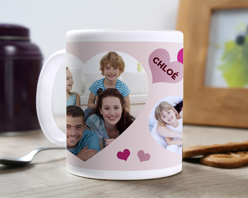 Mug Coeurs Multi-photos