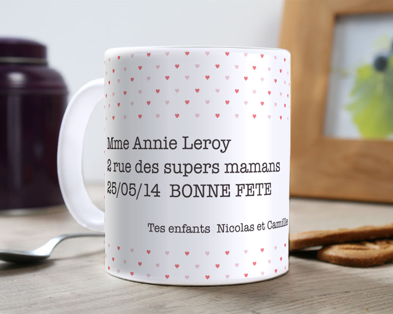 Mug personnalisé - Photo et Message