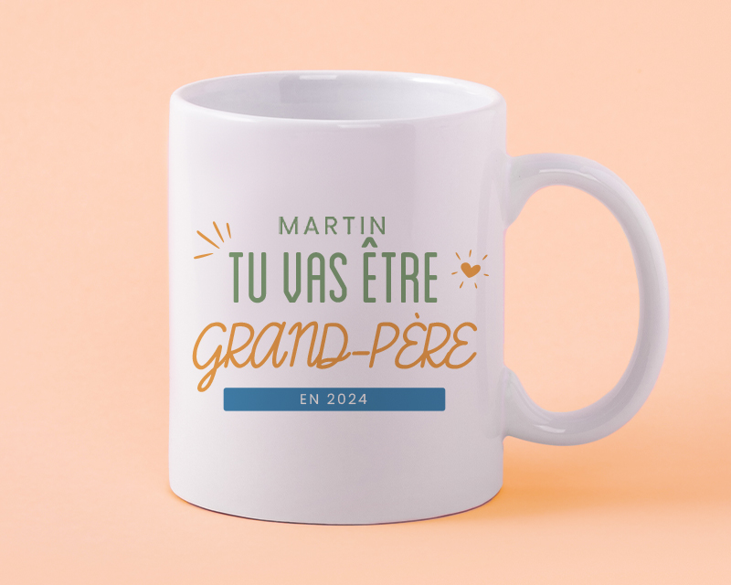 Mug personnalisé - Tu vas être ...