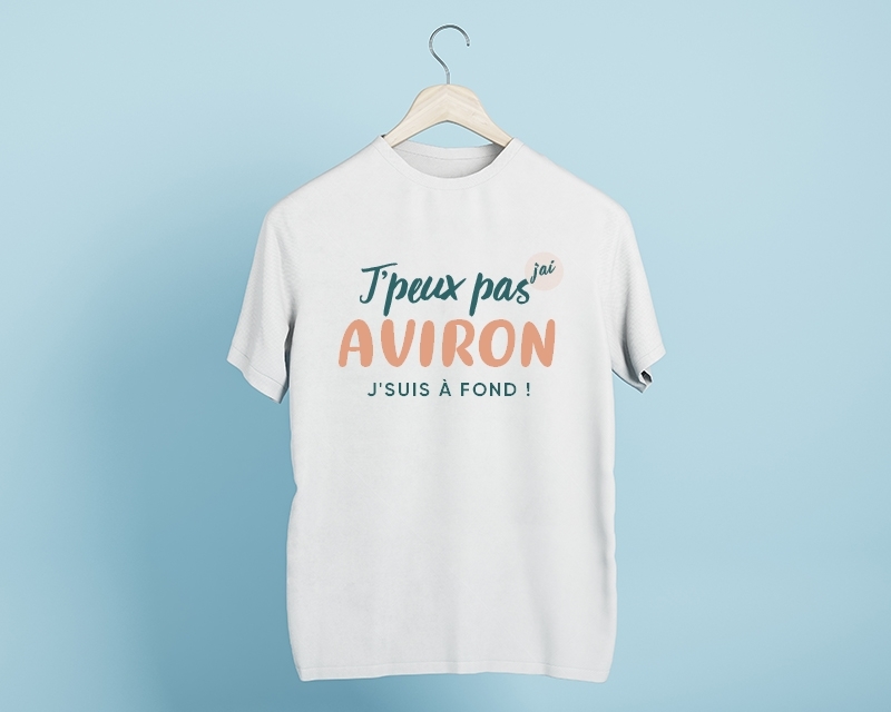 Tee shirt personnalisé homme - J'peux pas j'ai aviron