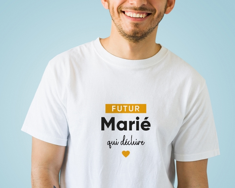 Tee shirt personnalisé homme - Futur marié