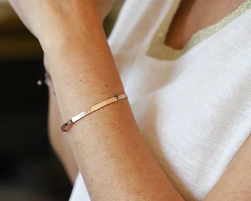 Bracelet Jonc - Argent rosé