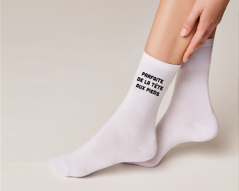 Chaussettes personnalisées - Message