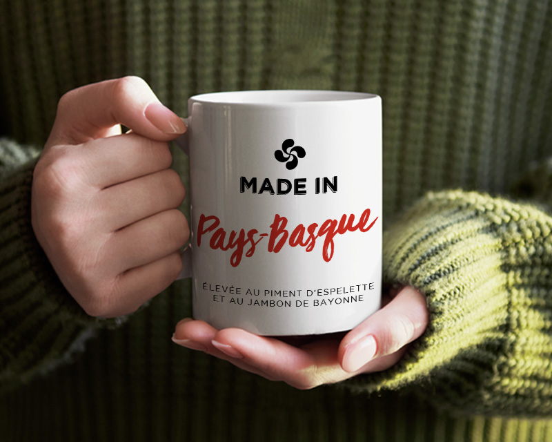 Mug personnalisé région - Made in Pays Basque