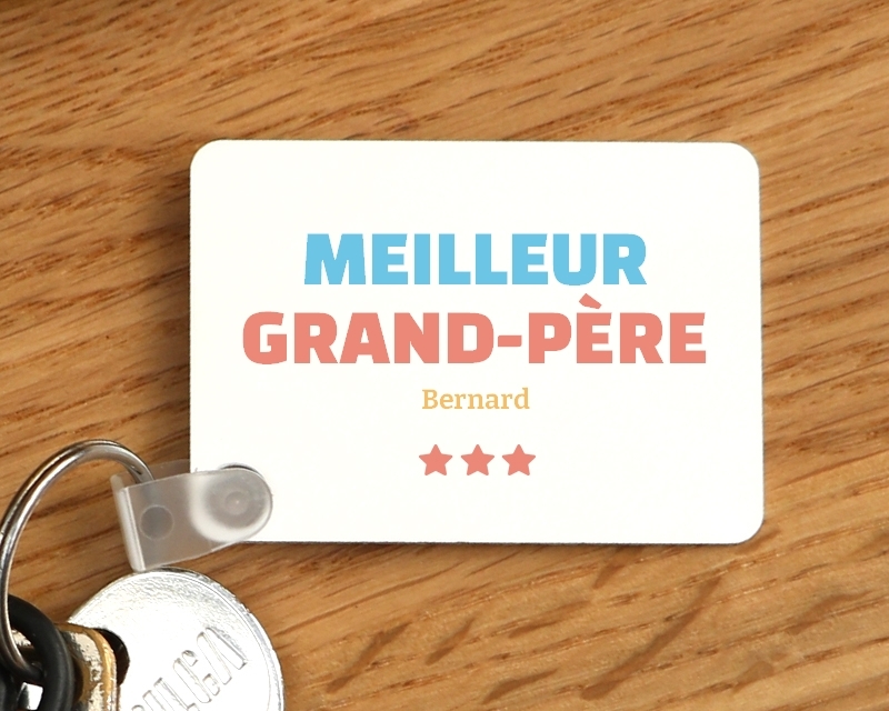 Porte-clef à personnaliser - Meilleur Grand-Père