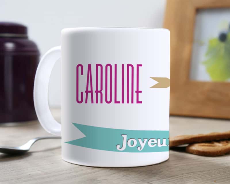 Mug personnalisé anniversaire - Prénom et âge