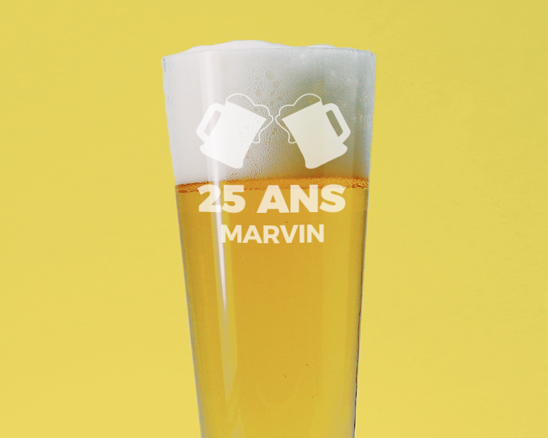 Verre à bière personnalisé flûte - Apéro