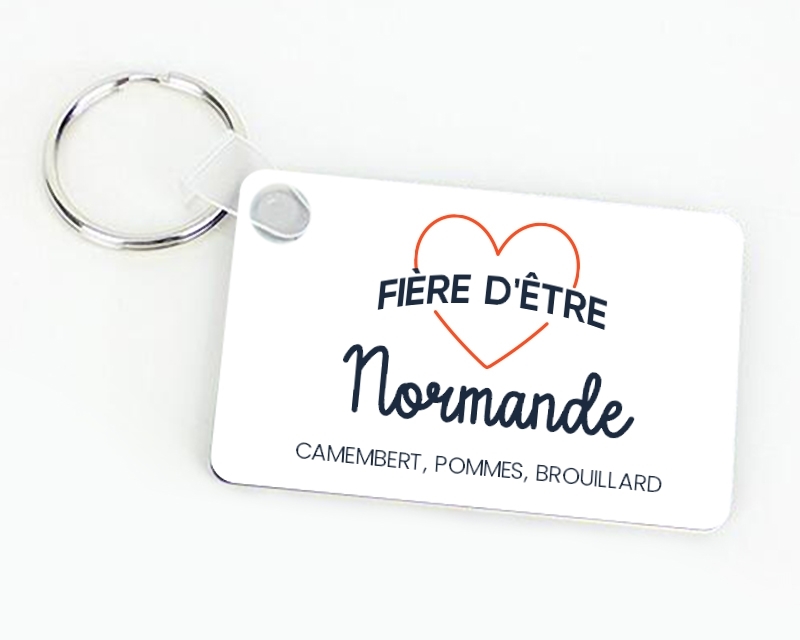 Porte-clés personnalisable - Fière d'être Normande