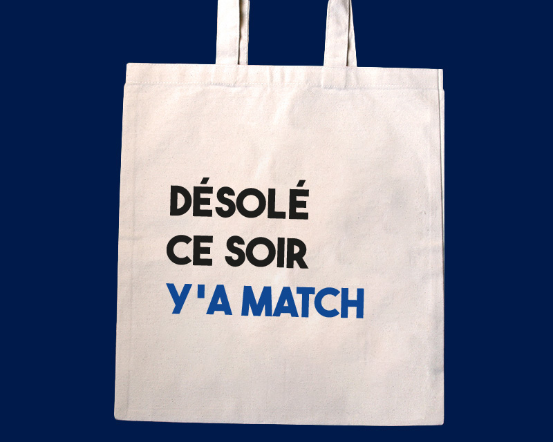 Tote bag personnalisé - Message Football