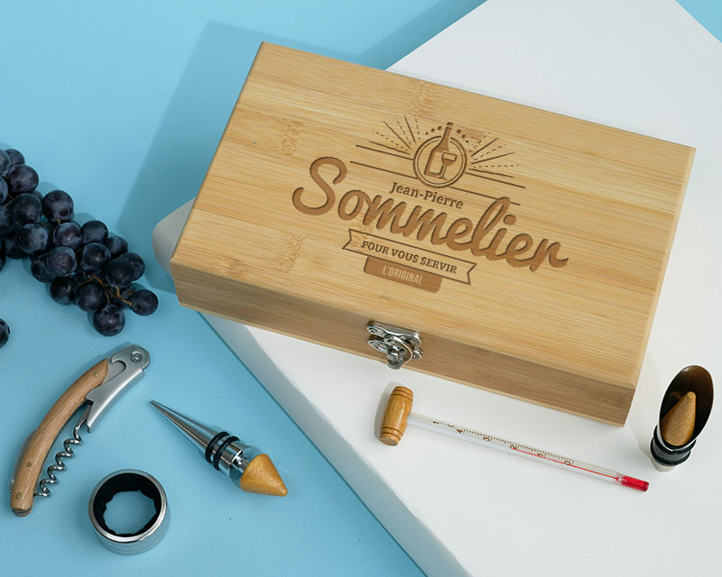 Coffret Sommelier accessoires Vin Enseigne