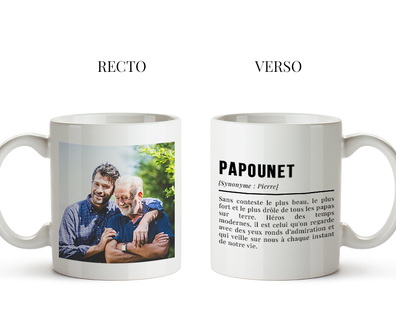 Coffret Définition Papa - Affiche et mug personnalisés