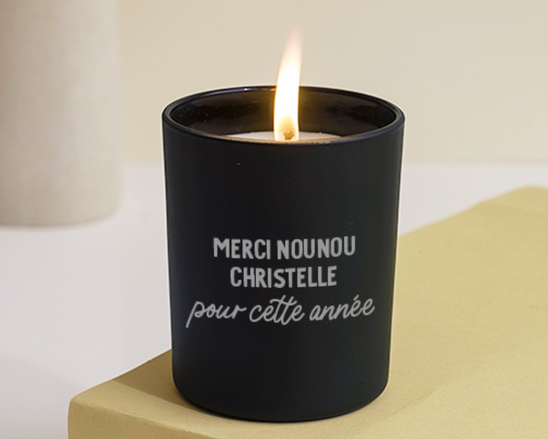 Bougie message personnalisable femme 85 ans