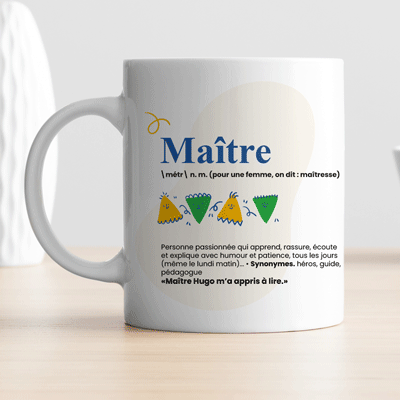 Mug personnalisé - Définition Maitresse/Maitre