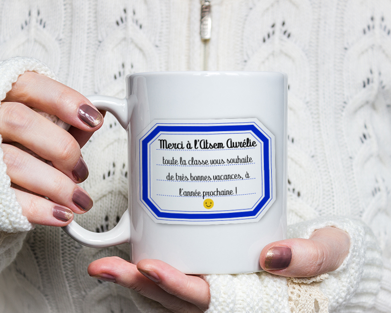 Mug personnalisé remerciements - Maîtresse, Maître et ATSEM