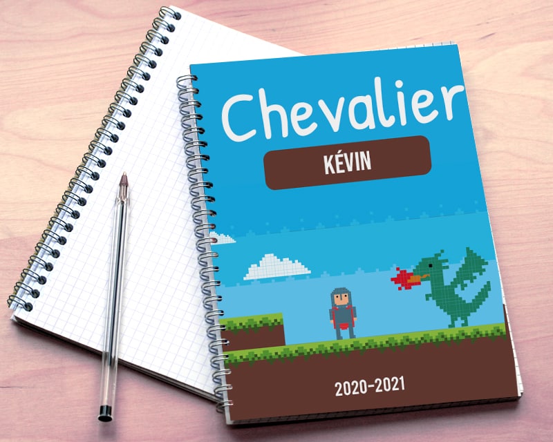 Cahier personnalisable - Jeux Vidéo Rétro - Version Garçon