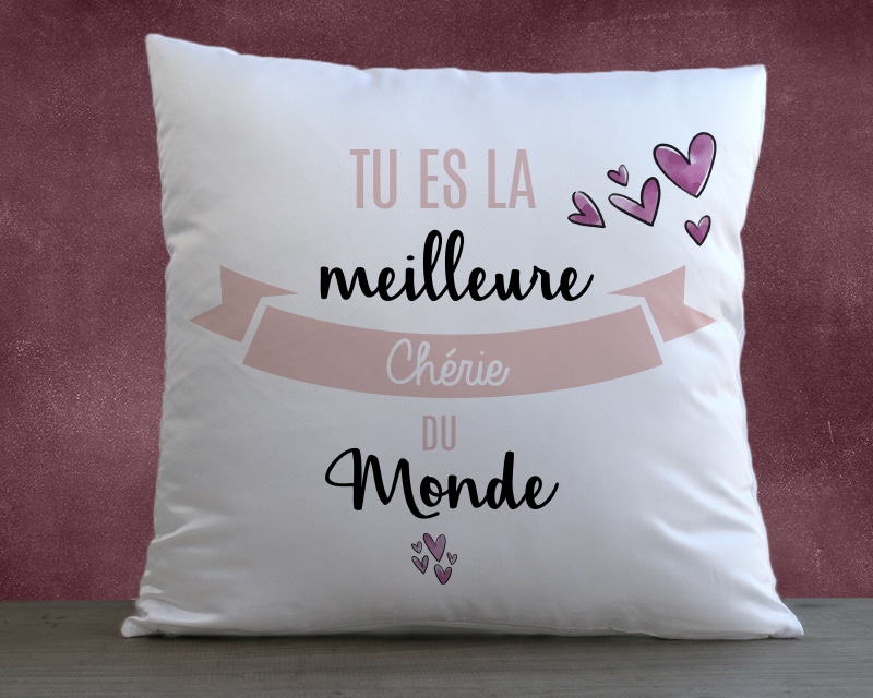 Coussin personnalisé femme - Meilleure du monde