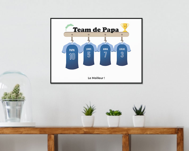 Affiche personnalisée famille - Dream Team