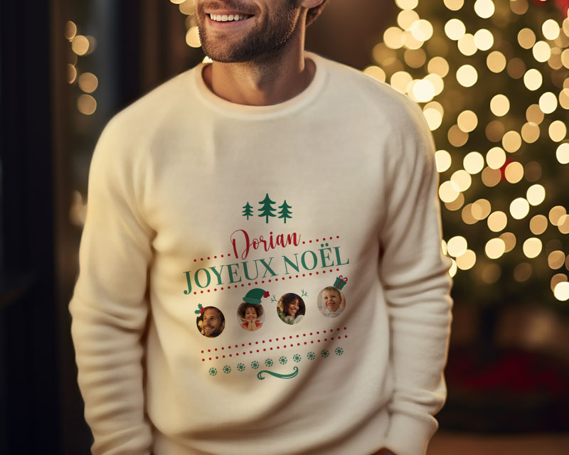 Pull de Noël personnalisé - Photo