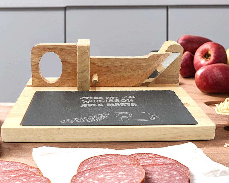 Guillotine à saucisson personnalisée - Apéro