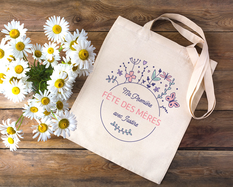 Tote bag personnalisable - Collection Première Fête des Mères