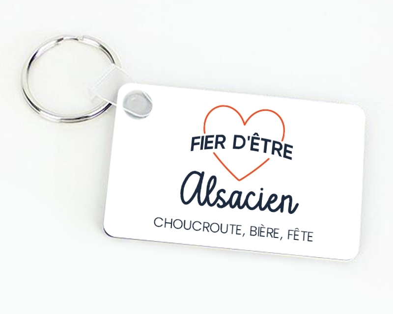 Porte-clés personnalisable - Fier d'être Alsacien