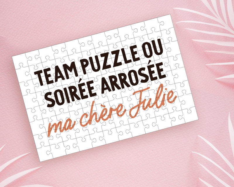 Puzzle personnalisé message - 96 pièces