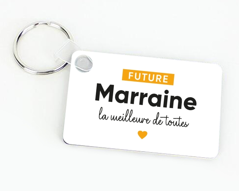 Porte-clés personnalisable - Future marraine