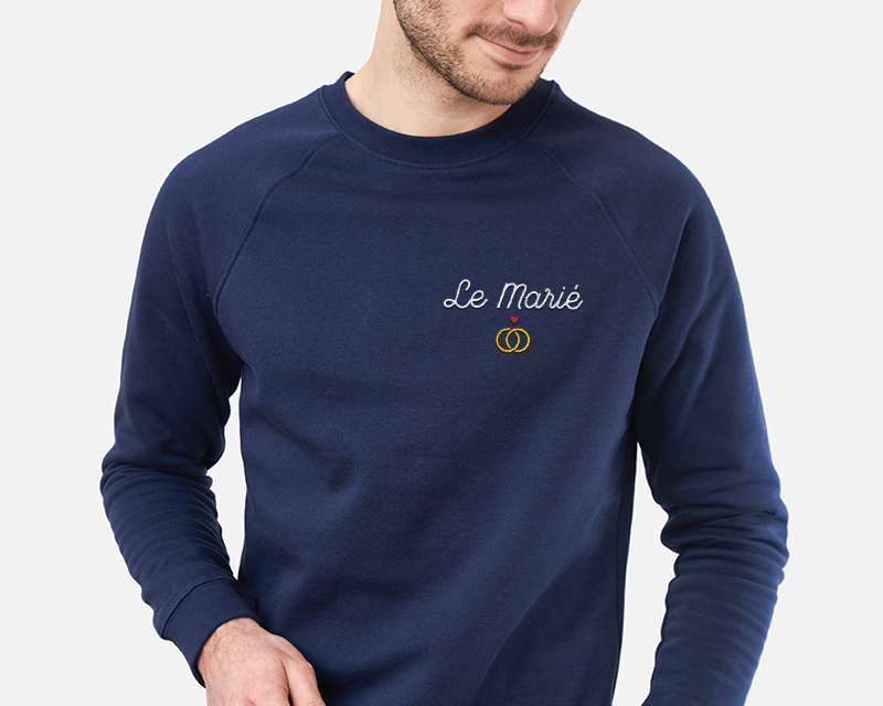 Sweat personnalisé brodé - Mariage