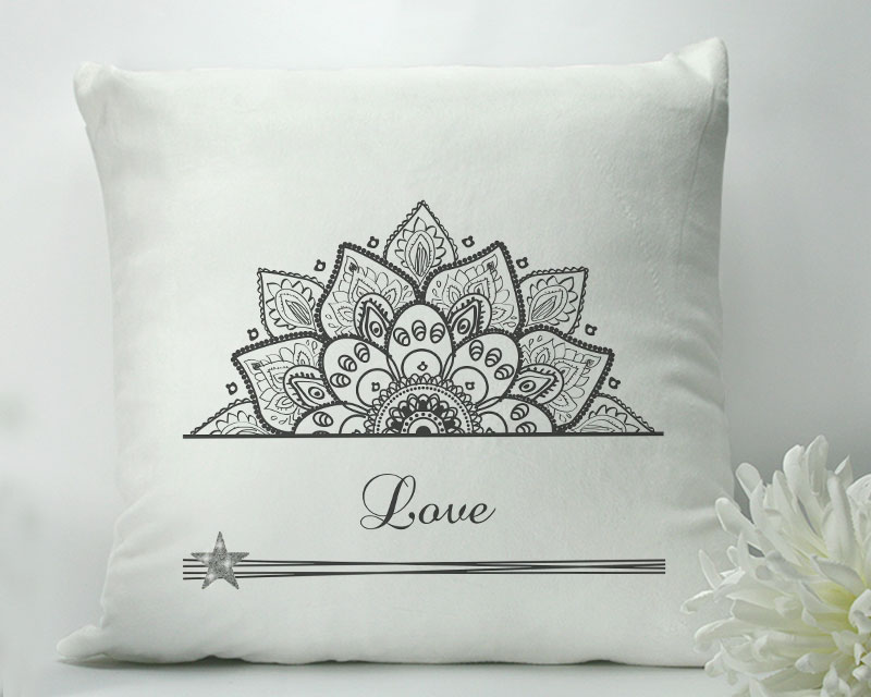 Coussin personnalisé - Mandala Swarovski®