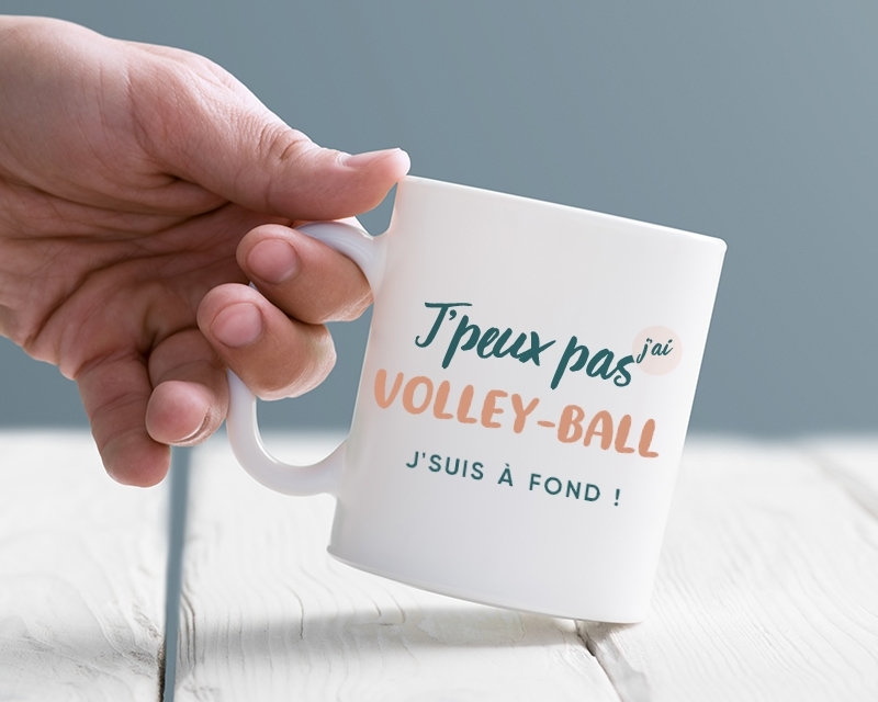 Mug personnalisé - J'peux pas j'ai volley-ball